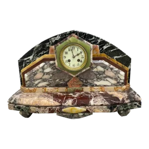 1920s French Art Deco French Mantle Clock