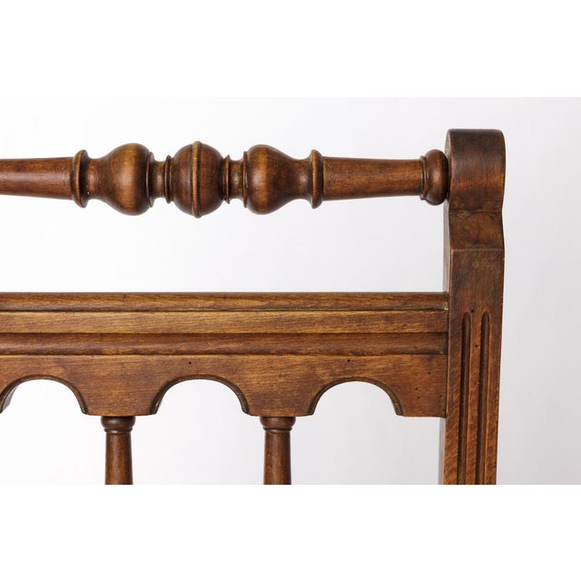 Beech Chair with Viennese Cane Seat, 1940s For Sale - Image 4 of 10