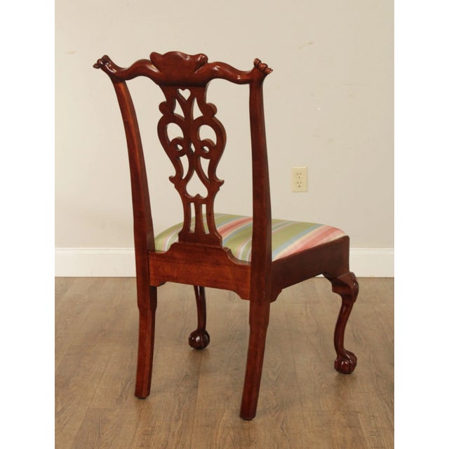 Chippendale Style Carved Mahogany Dining Chairs - Set of 10 For Sale - Image 10 of 13