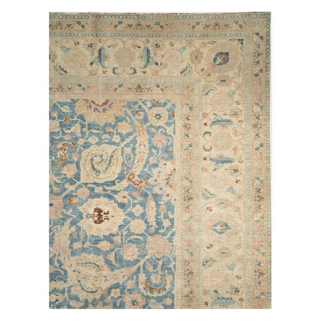 Rustic Galerie Shabab Collection Early 20th Century Persian Tabriz Carpet For Sale - Image 3 of 10