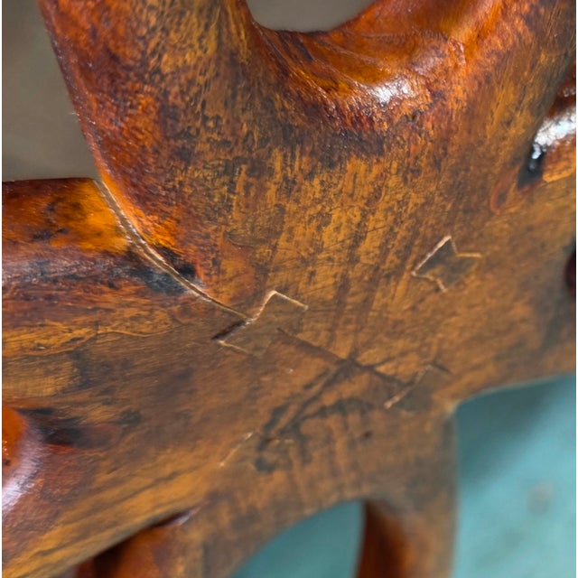 Georgian Style Parquetry Top Coffee Table With Scalloped Edge and X-Form Stretcher, Early 21st Century For Sale - Image 4 of 13