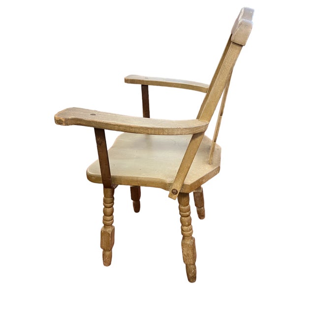 Monterey Furniture 1930s Set of 4 Monterey Dining Chairs in Straw Ivory For Sale - Image 4 of 12
