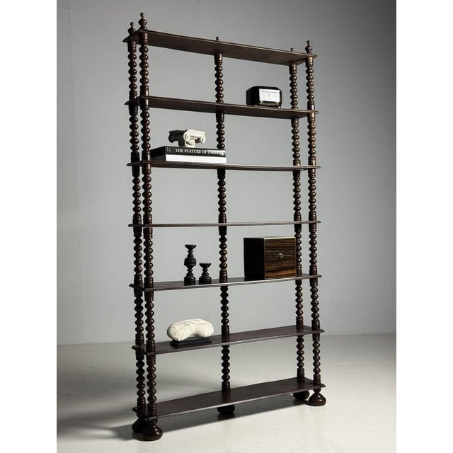 French Bookcase in Walnut For Sale - Image 16 of 18