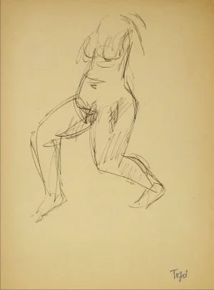 Jennings Tofel Vintage Torso Line Drawing