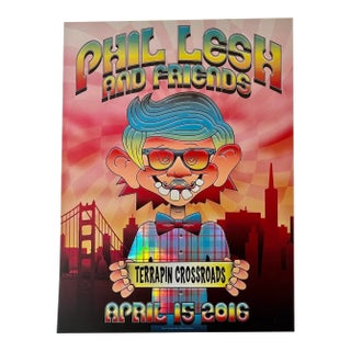 21st Century Phil Lesh "Ice Cream Kid" Pop-Art Show Reflective Prism Show Poster c.2016 For Sale