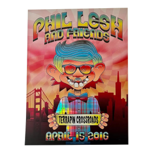 21st Century Phil Lesh "Ice Cream Kid" Pop-Art Show Reflective Prism Show Poster c.2016