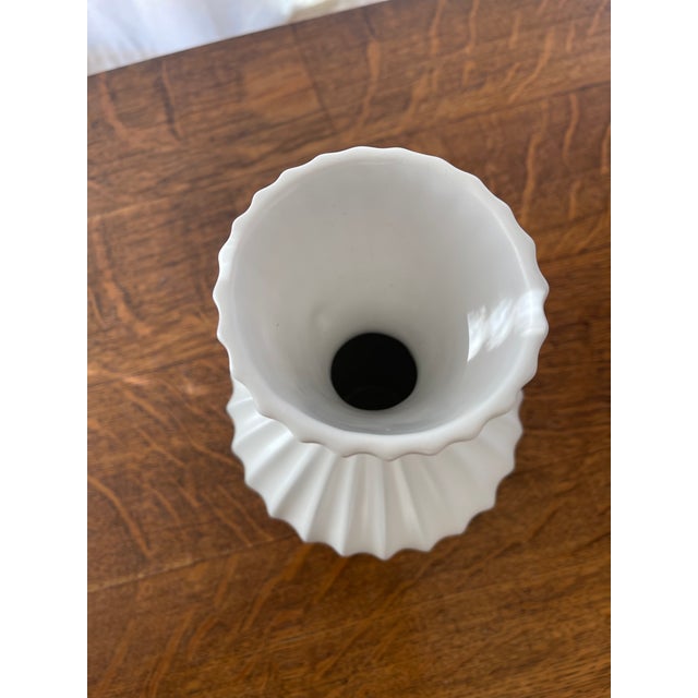 Jonathan Alder ceramic vase in creamy white