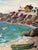 Vintage Impressionist Coastal Harbor Oil Painting on Canvas - Framed For Sale - Image 14 of 18