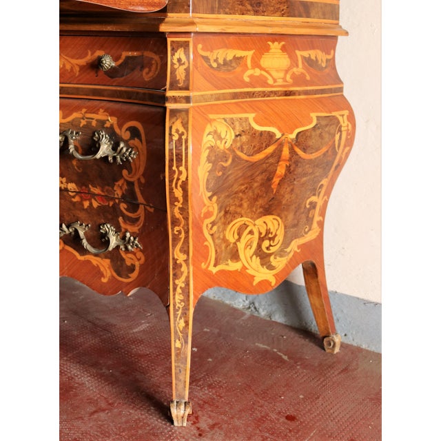 Baroque Inlaid Trumeau, 1960s For Sale - Image 13 of 15