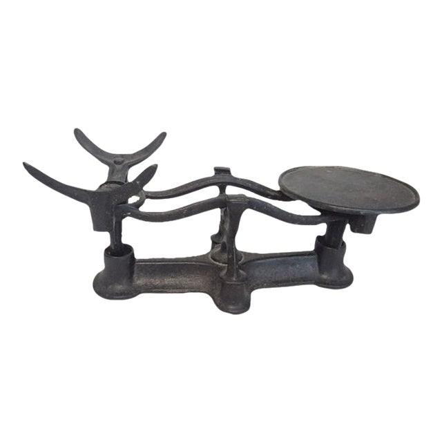 Antique Cast-Iron Double-Pan Balance Scale For Sale