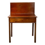 Lates 1700s British Rococo Mahogany Game Table With Drawer For Sale