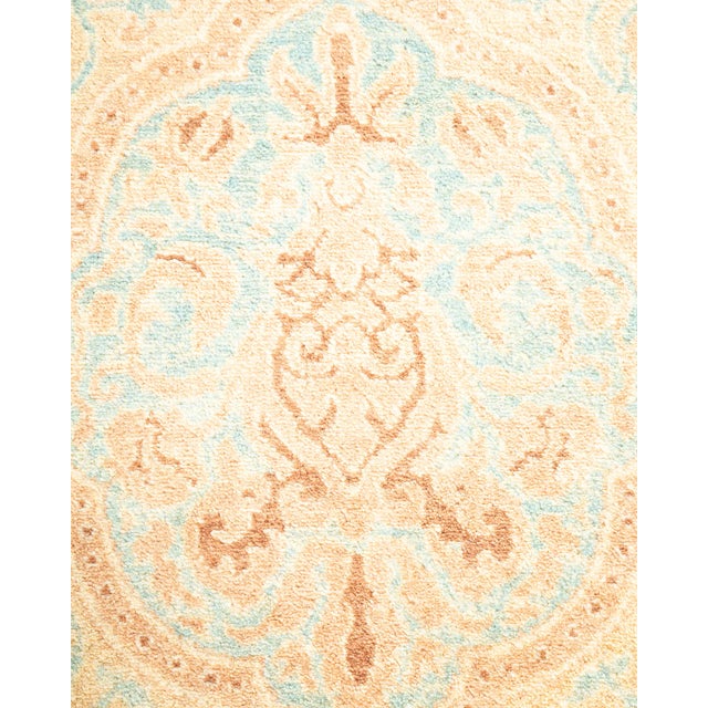 Traditional Mogul, One-of-a-Kind Hand-Knotted Area Rug - Ivory, 4' 2" x 6' 0" For Sale - Image 3 of 8