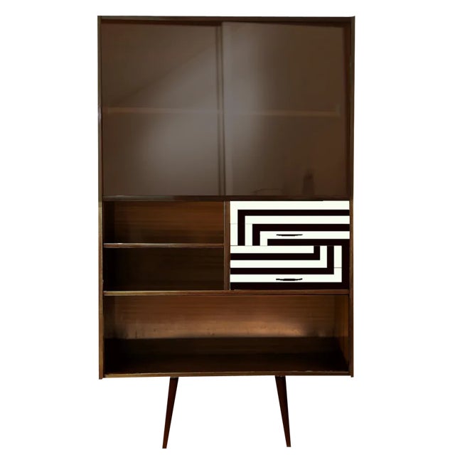 Bookcase with 4 Drawers, Poland, 1970s For Sale