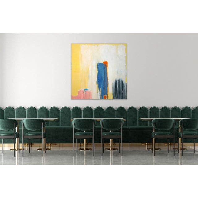 Textile 2026, Abstract Ethereal Oil Painting on Canvas in Pastel Tones, Blooming, Abstract Modern Painting by Natalia Roman For Sale - Image 7 of 8