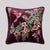 Botanical Beauty: Hand Embroidered Velvet Pillow Featuring Silk Thread Floral Motif - Stylish Home Decor Cushion Living Room Sofa For Sale - Image 4 of 6