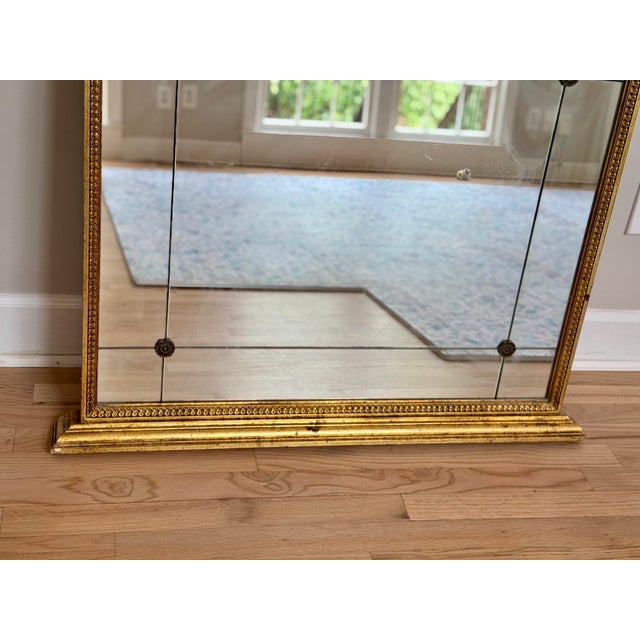Late 19th Century Antique Late 19th Century Ornate Wall Mirror For Sale - Image 5 of 10