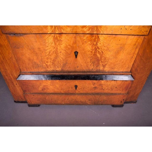 Wood Early 19th Century Biedermeier Mahogany Pyramid Cupboard For Sale - Image 7 of 11