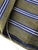 2 Ply Thai Silk Fabric in Olive Green With Gold and Navy Blue Club Stripe, 4 Yards For Sale In Miami - Image 6 of 7