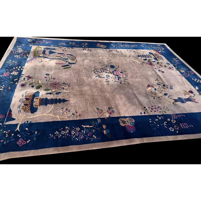 Art Deco 1920s Chinese Art Deco Carpet For Sale - Image 3 of 9