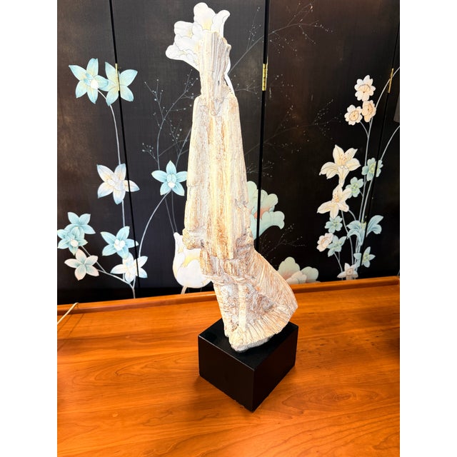Signed Mid Century Original Austin Productions Brutalist Talll 32" Sculpture For Sale - Image 11 of 12