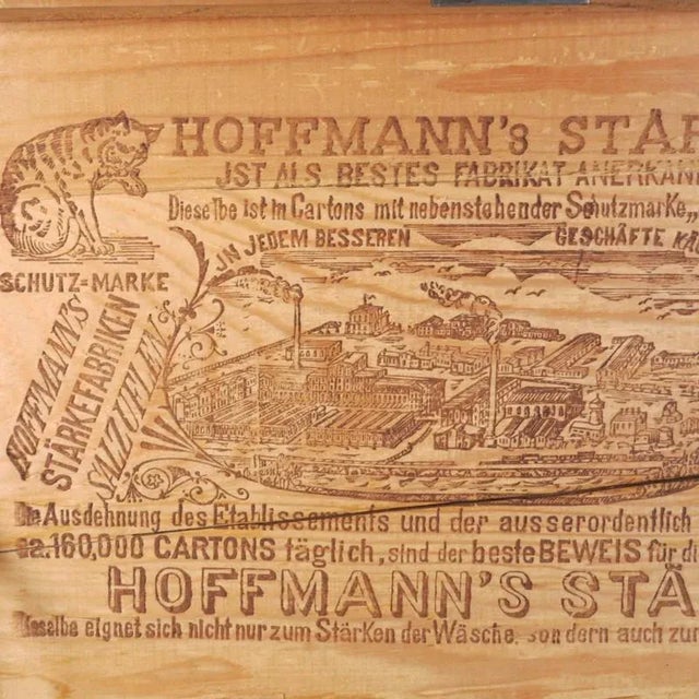 Wooden Box from Hoffmann's Stärke, 1920s For Sale - Image 4 of 6