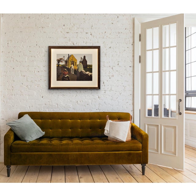 Donald McIntyre, Girl and Chapel, North Wales, 1980s, Oil on Card For Sale - Image 12 of 18