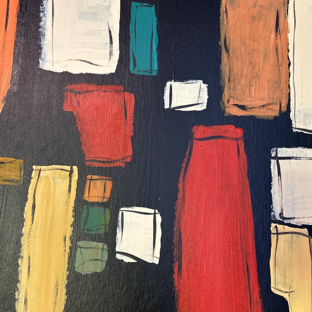 Abstract Contemporary Original Abstract Painting by Stephen Heigh “Urban Development” For Sale - Image 3 of 5