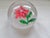 This is a Gorgeous! Antique New England Glass Company Pink Poinsettia Paperweight Latticinio 3.5" wide and 2.5" tall in...