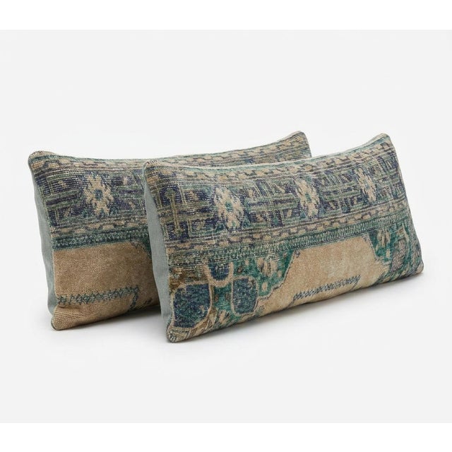 This beautiful 16'' x 47'' pillow cover set was made from authentic Turkish rug pieces. Bright colors of wool adorn the...