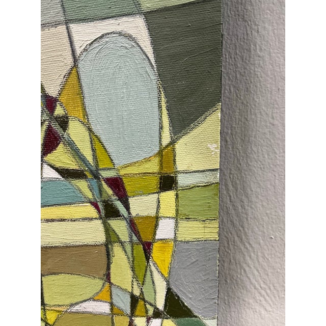 Small Abstract Acrylic on Canvas Painting by H. Carrol For Sale - Image 4 of 12