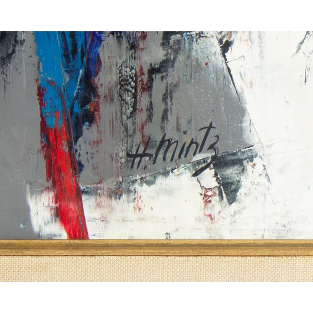 Abstract Oil on Board Painting by Harry Mintz For Sale In Indianapolis - Image 6 of 7