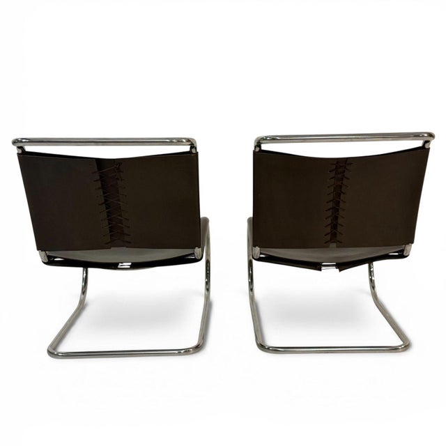 1970s Mies Van Der Rohe Mr 30/5 Lounge Chairs, Knoll 1970 For Sale - Image 5 of 7
