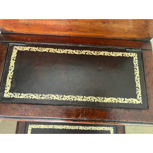 English Regency Leather Covered Steps With Storage, C. 1810 For Sale - Image 4 of 12