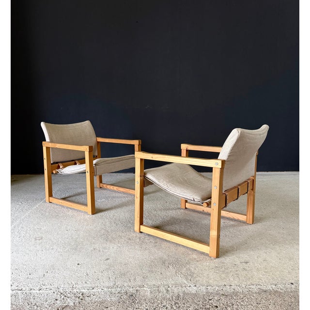 Diana Safari Chair Set by Karin Möbring for Ikea, 1990s, Set of 2 For Sale - Image 6 of 18