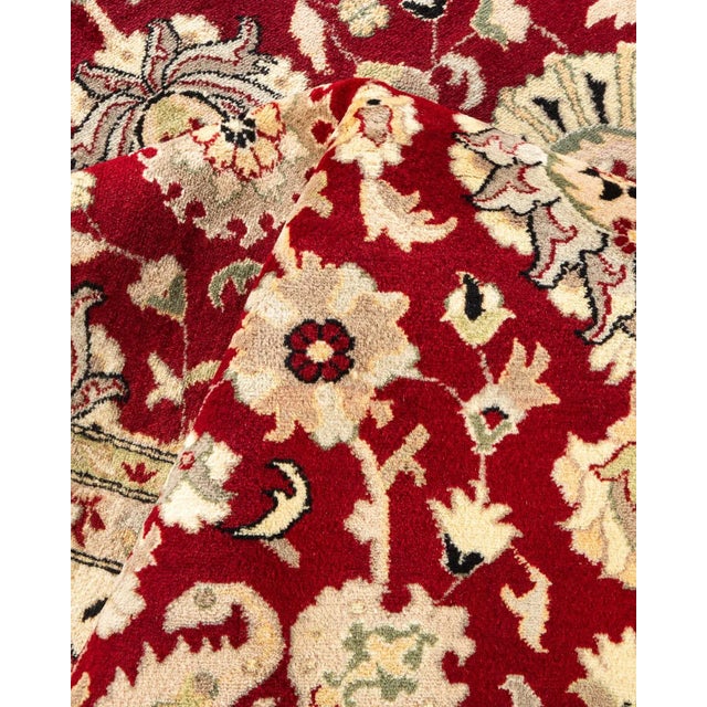Textile Mogul, One-of-a-Kind Hand-Knotted Area Rug in Red, 8' 1" x 10' 2" For Sale - Image 7 of 8