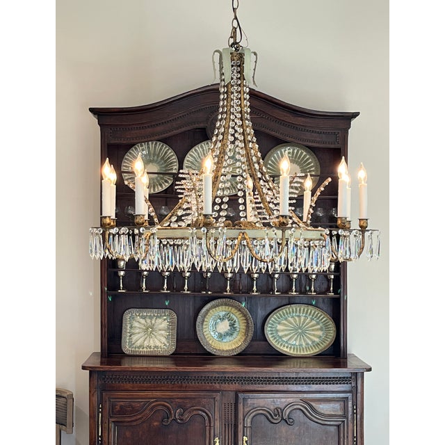 David Iatesta Scalloped Tole Chandelier For Sale - Image 16 of 18