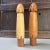 Mid-Century Modern Vintage Minimalist Kokeshi Figurines, 1970s, Set of 2 For Sale - Image 3 of 8