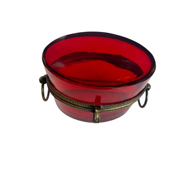 French Ruby Glass Box, Circa 1880 For Sale - Image 9 of 9