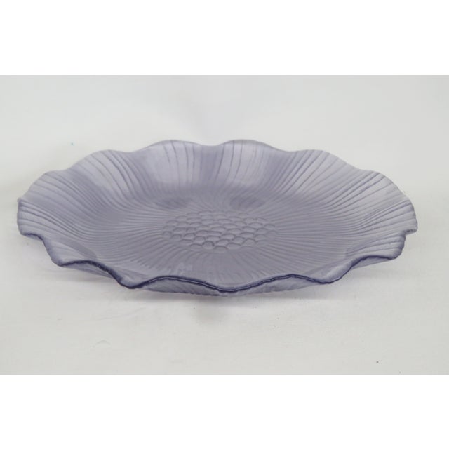 This gorgeous Lavender Plate is made out of glass with a frosted finish on the back. We believe the plate was made by...
