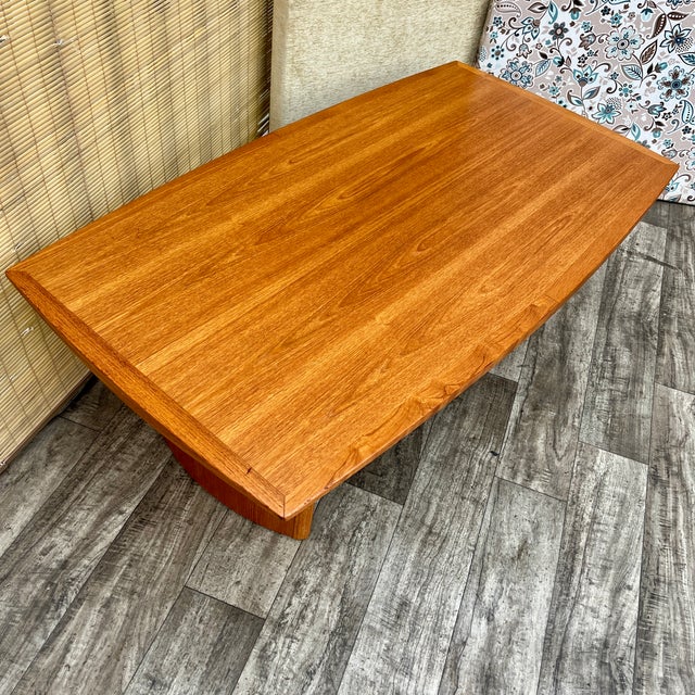 Mid-Century Modern Mid-Century Modern Danish Style Teak Coffee Table by Nordic Furniture. Circa 1970s For Sale - Image 3 of 17
