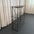 Mid 20th Century Mid 20th Century Sleek Modern Black Wrought Iron Dry Bar Console Wine Rack For Sale - Image 5 of 7
