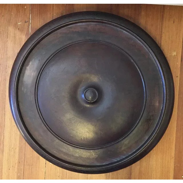 Brown Chinese Carved Hard Wood Display Stand For Sale - Image 8 of 11