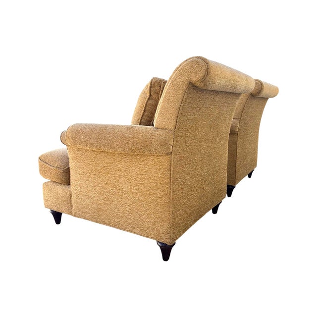 Baker Furniture Company Baker Furniture Contemporary Lounge Chairs - A Pair For Sale - Image 4 of 8