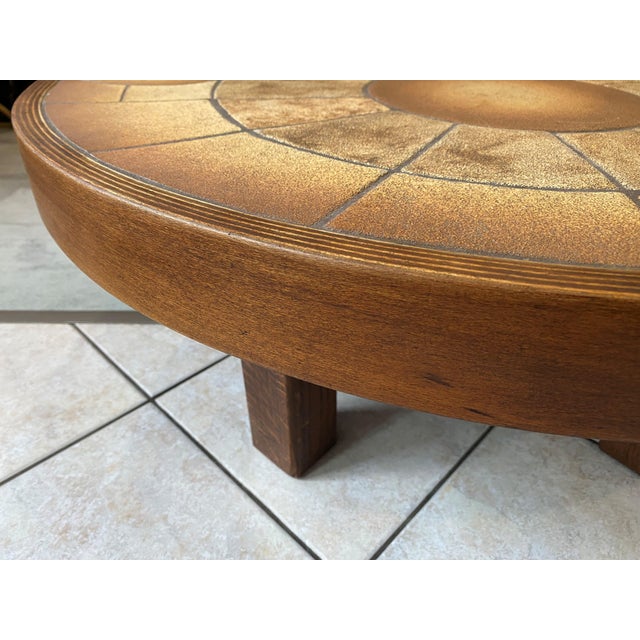 Round Oval Ceramic Coffee Table by Barrois Vallauris, 1960s For Sale - Image 10 of 18