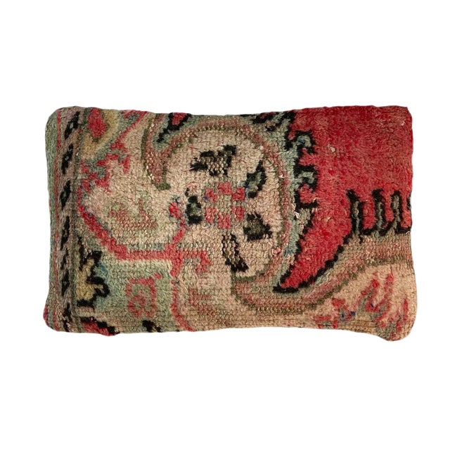 Vintage Handmade Rug Cushion Cover For Sale