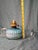 Victorian Rare Antique Blue Satin Glass Oil Kerosene Finger Lamp Hand-Blown Uv Reactive For Sale - Image 3 of 18