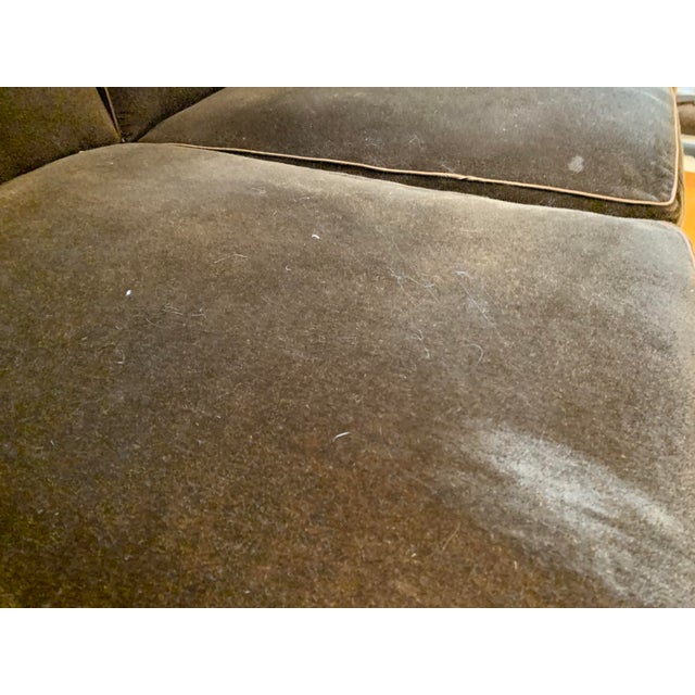 2000 - 2009 Modern Schumacher Mohair Three Seat Sofa / 2 Available For Sale - Image 5 of 12