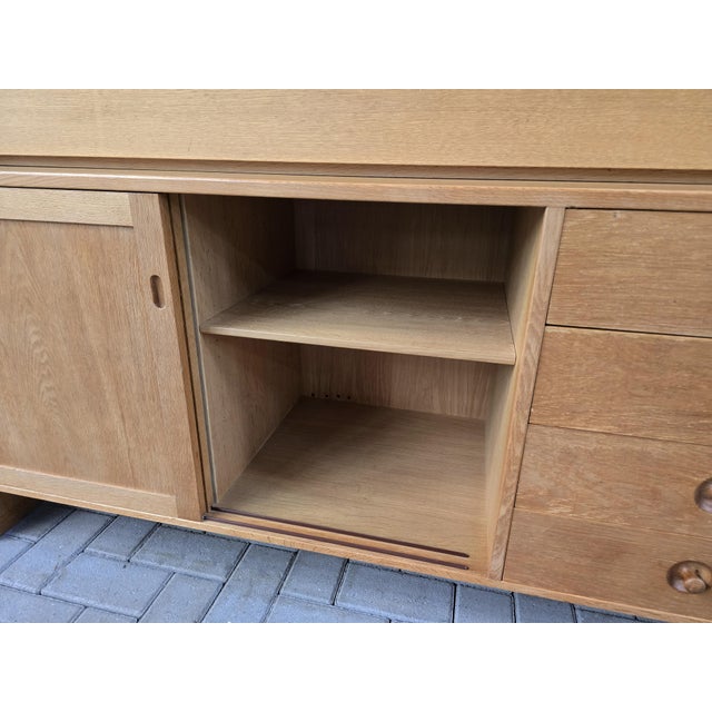 Vintage Cabinet and Secretaire in Light Oak by Hans J. Wegner for Ry Møbler, 1970s For Sale - Image 15 of 18