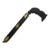 Alligator Carved Wood Gold Leaf Amber Inlaid Black Lacquer Walking Stick Cane For Sale