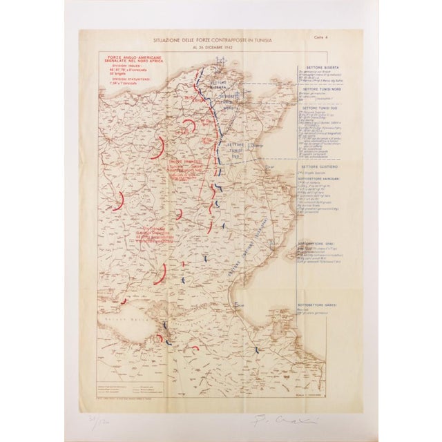 Offset and lithograph. Edition of 120 samples. (30/120) Published in portfolio "Guerra Africa", 1997. Signed and numbered...